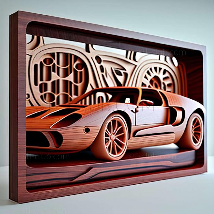 3D мадэль Ford GT40 (STL)